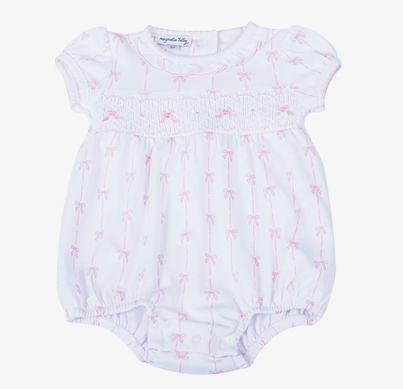 Amelia's Classics Smocked Short Sleeve Bubble