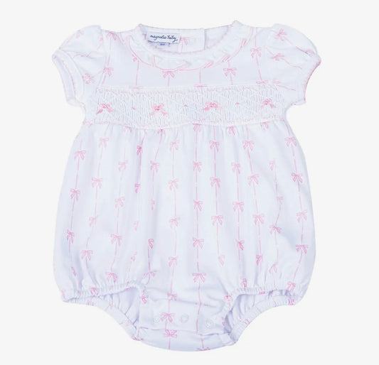 Amelia's Classics Smocked Short Sleeve Bubble