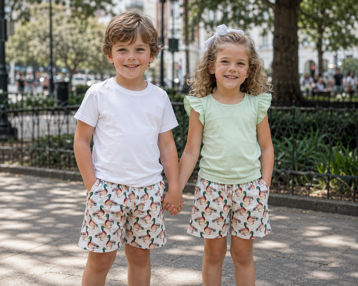 Mallard Duck Kids Shorts