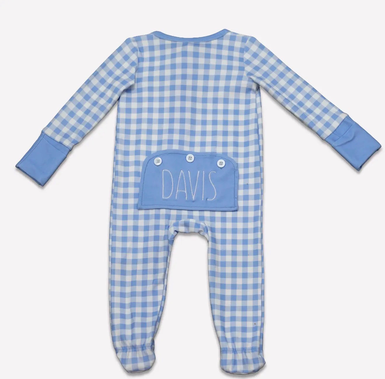 Toddler Boys Zippy - Blue Gingham