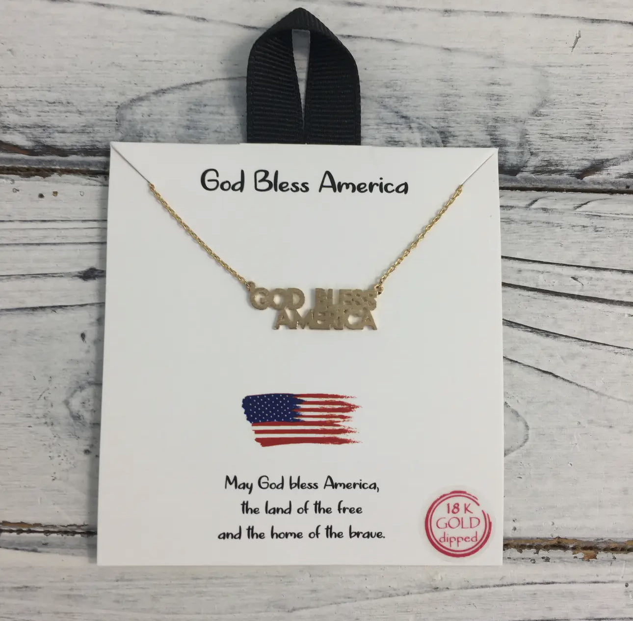 "God Bless America" Necklace