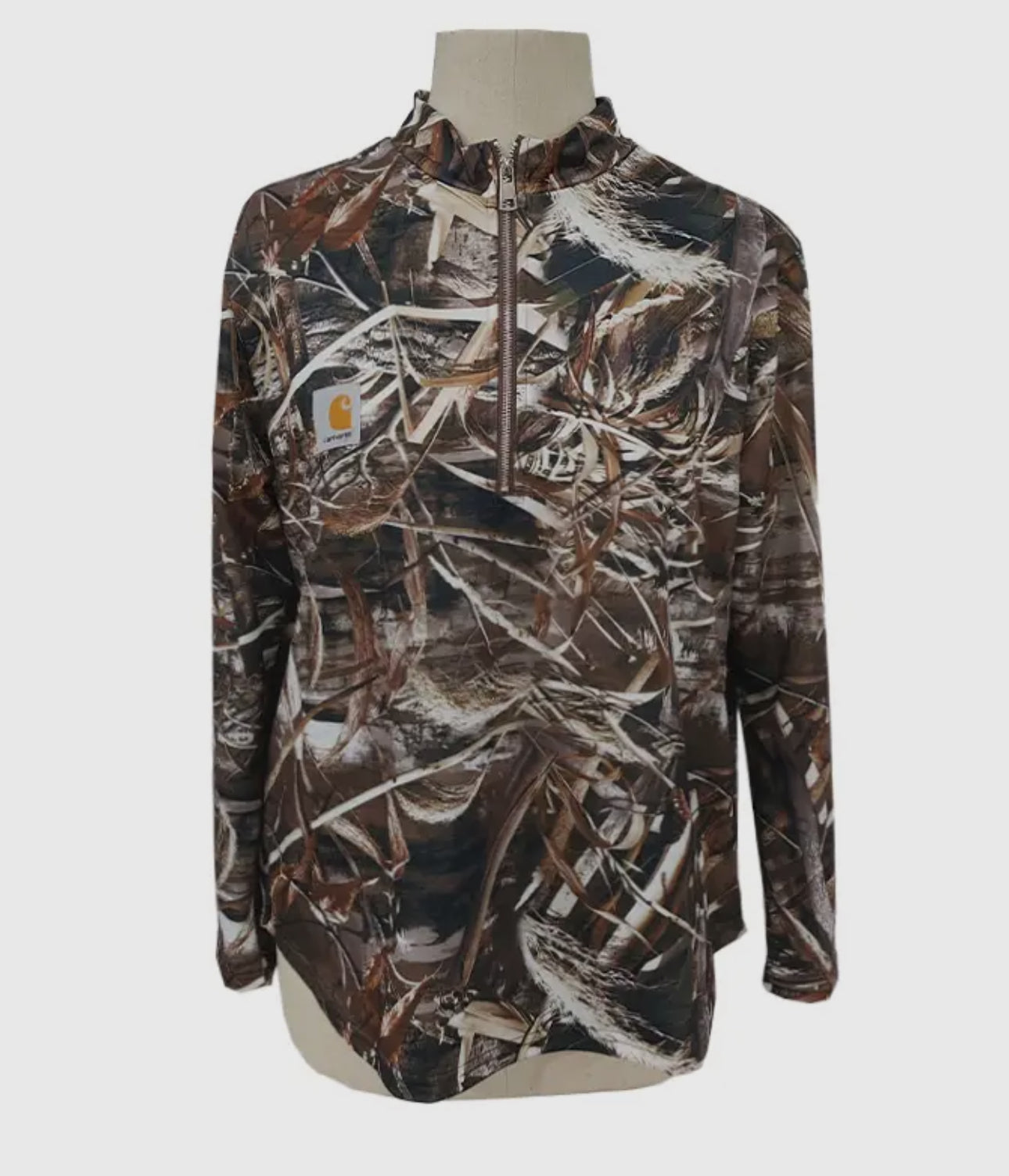 Western Half Zipper Camo
Pullover Sweatshirt