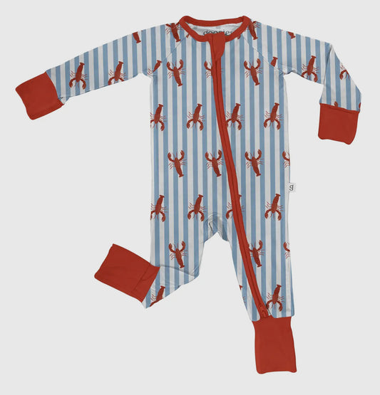 Little Pinchers Crawfish - Ls
Convertible Zip Pjs