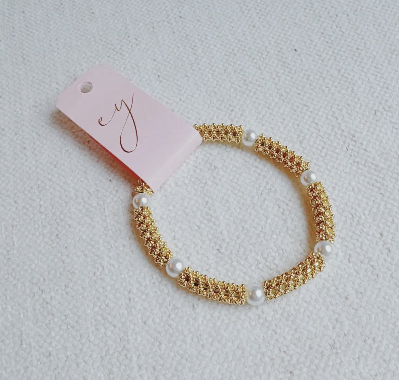 Chris Pearl Stretch Bracelet