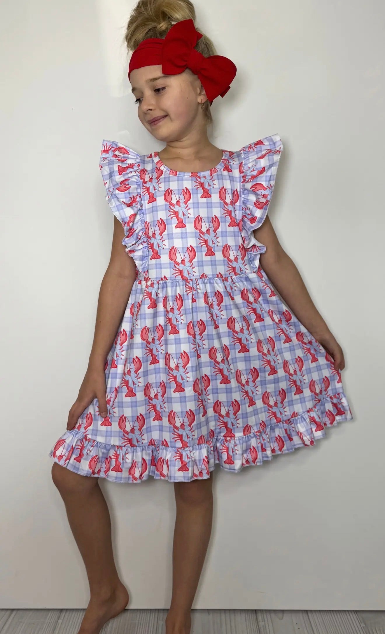 Preppy Crawfish Girls Dress