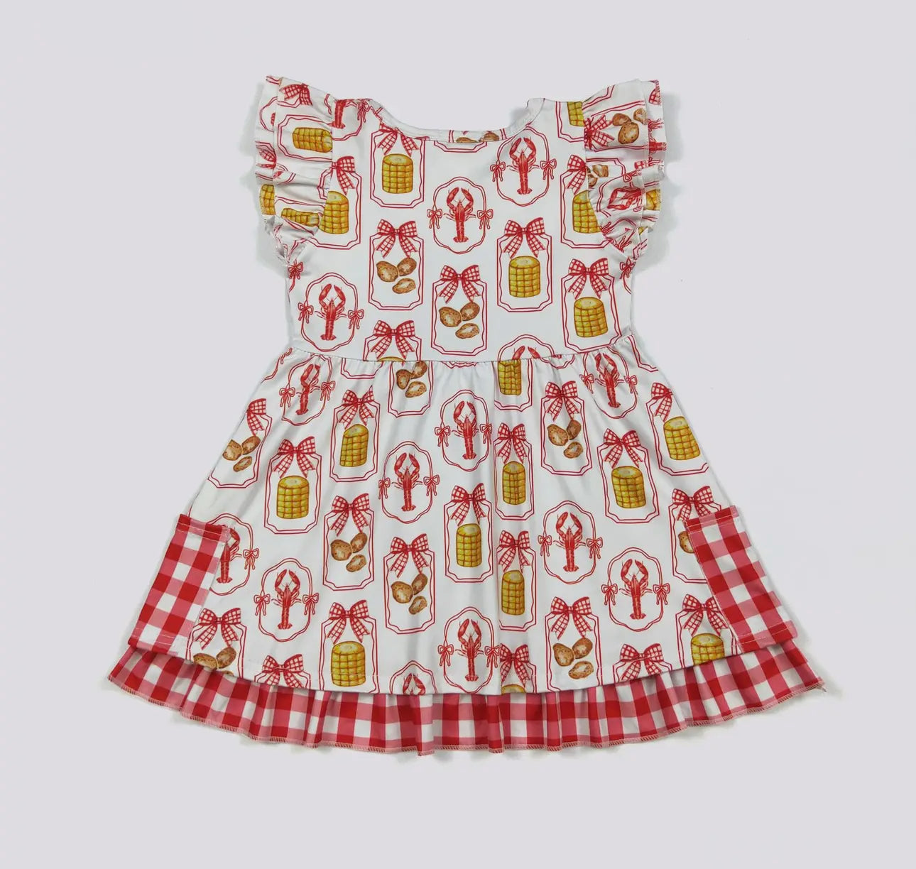 Crawfish Cutie Girls Dress
