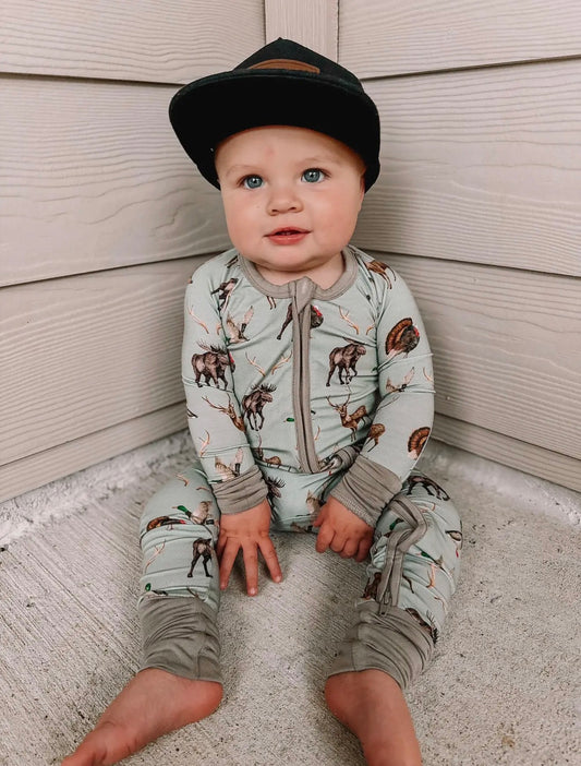 Hunting Clothes Bamboo Pajamas Kids Pj Zippy