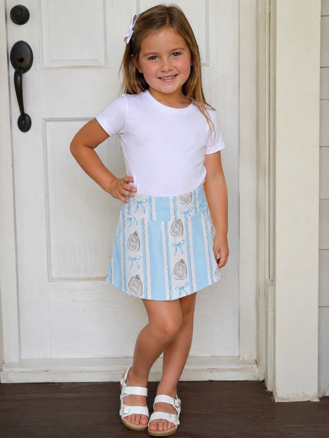Oysters and Bows Skort with Pocket