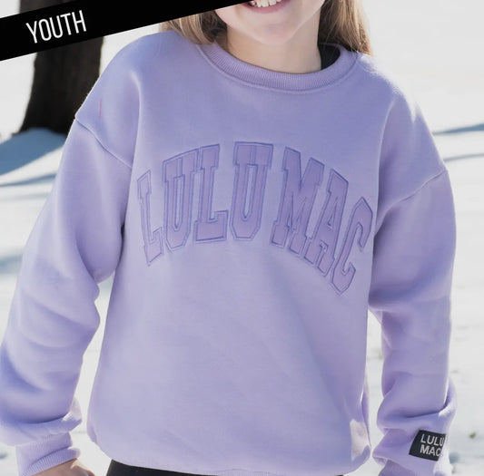 LULU MAC Youth Sweatshirt- Lavender