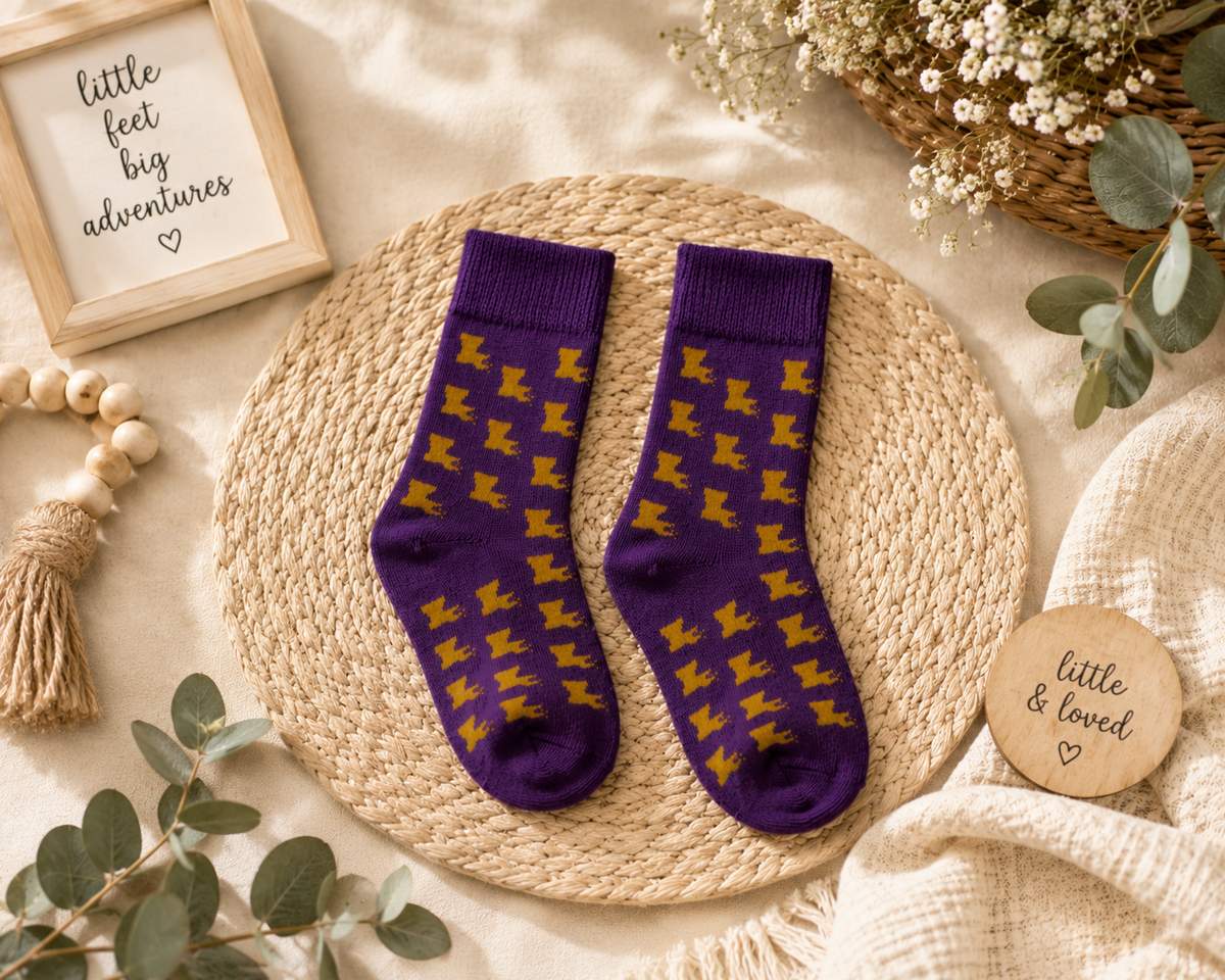 Louisiana Kids Socks