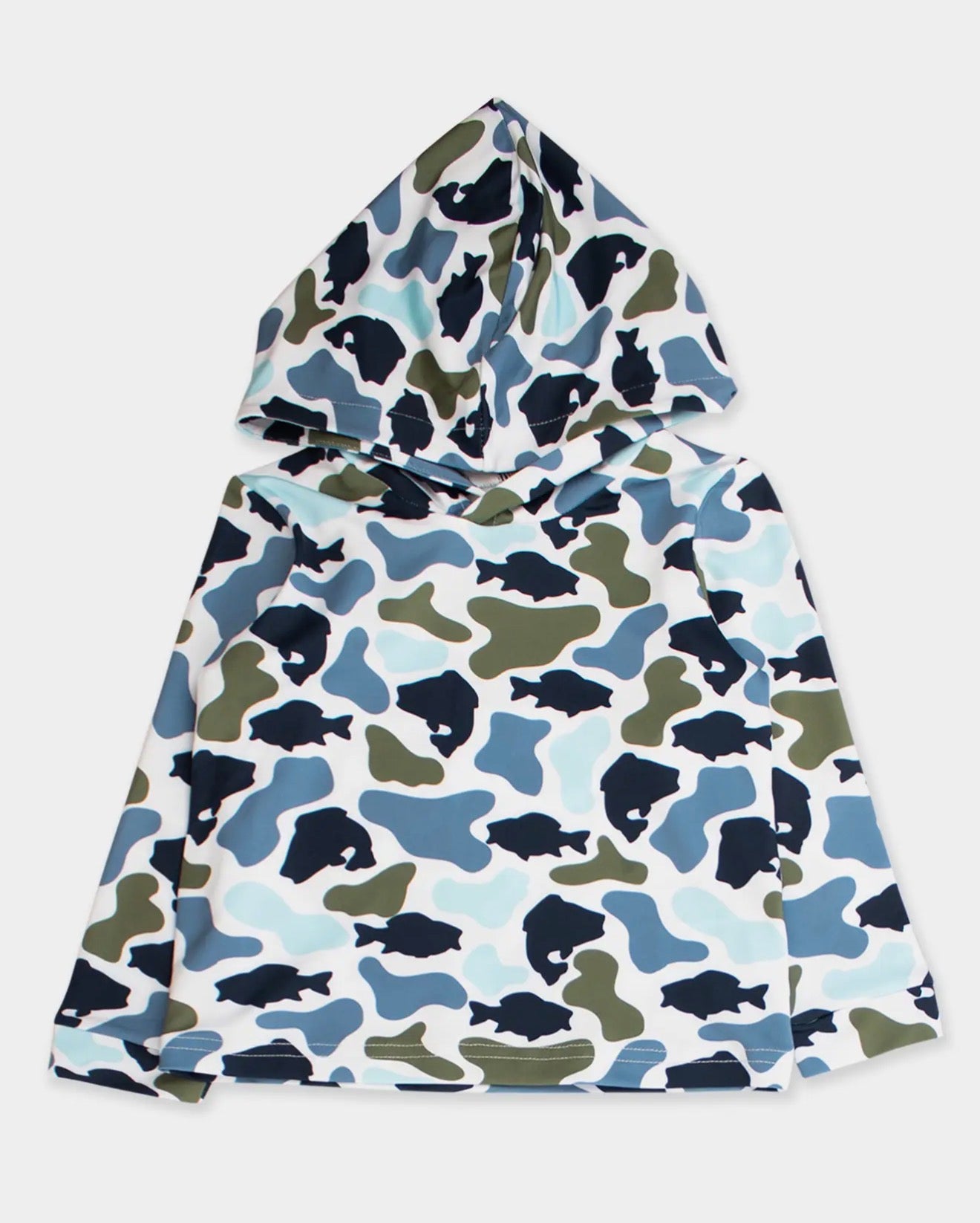 Boys Fish Camo Catch Performance
Hooded Shirt