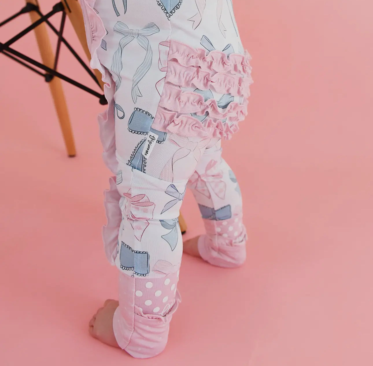 Samantha Bows Ruffle Zip Bamboo Sleepies Little Outfit