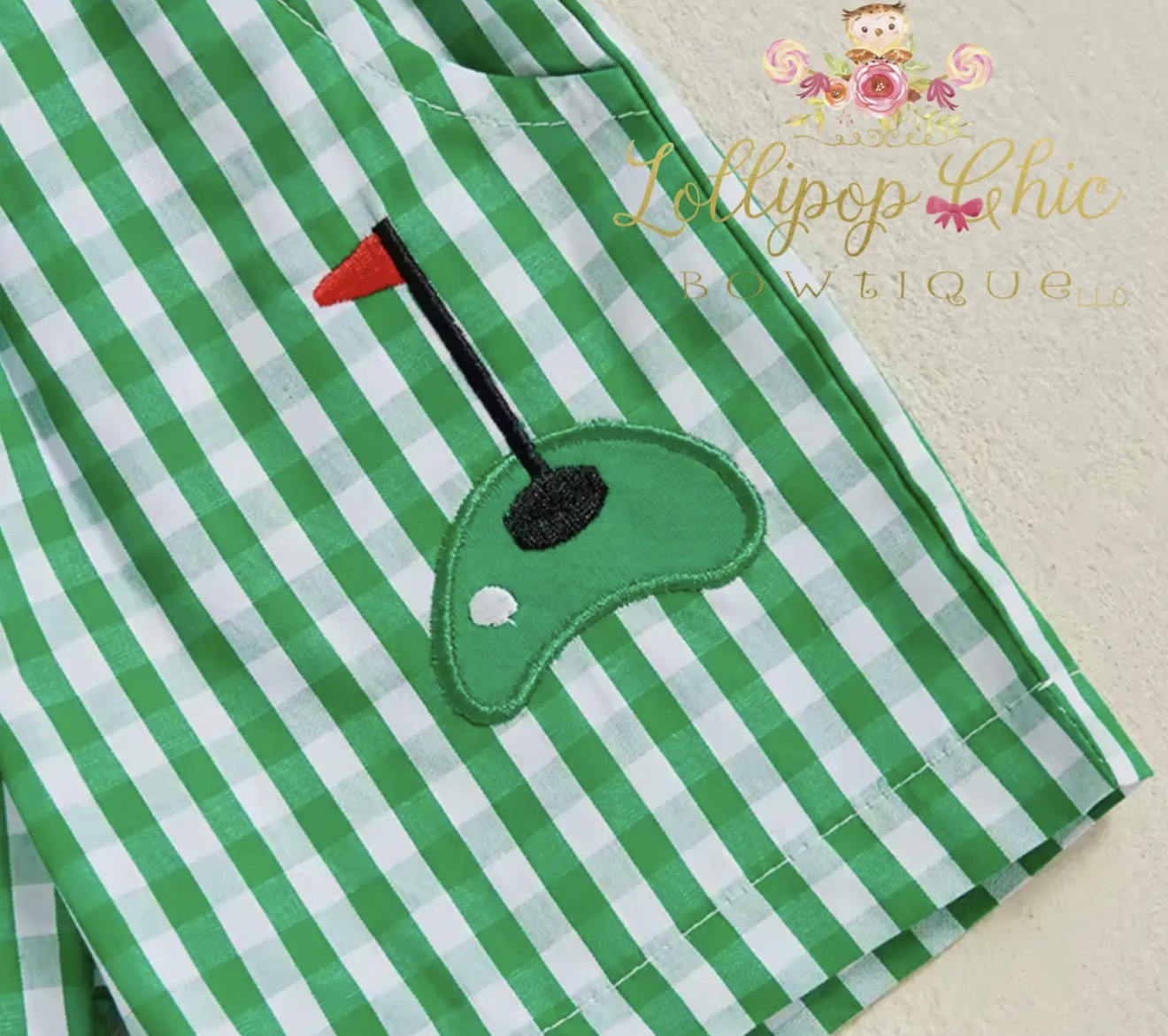Baby and Toddler Boy Embroidered Preppy Golf Shorts Set