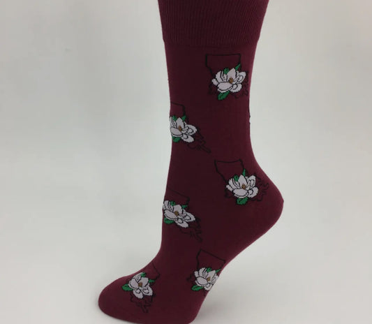 La State Magnolia Socks