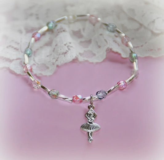 Dance Ballerina Multi Color Beaded Bracelet