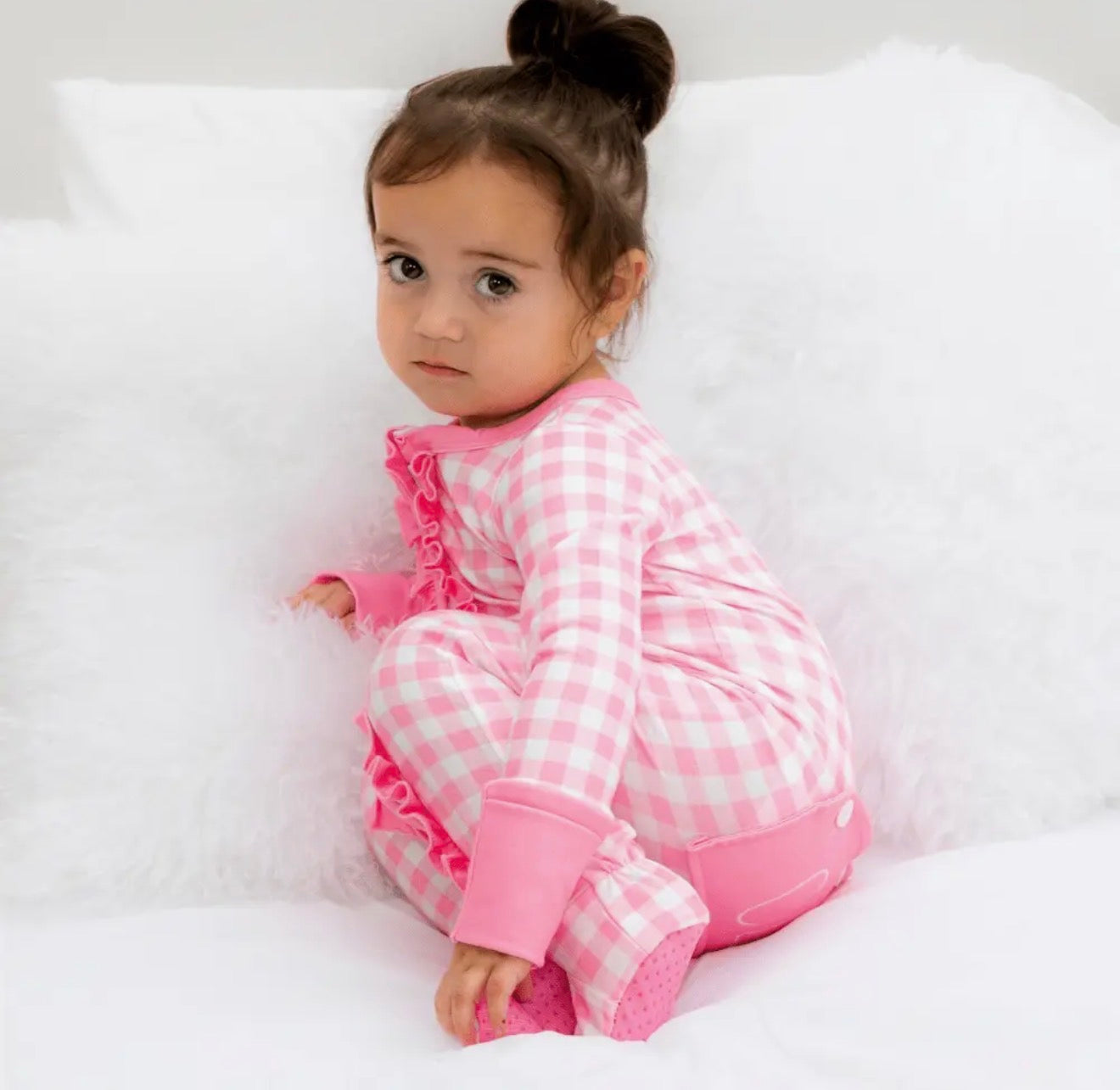 Infant & Newborn Girls Zippy - Pink Gingham