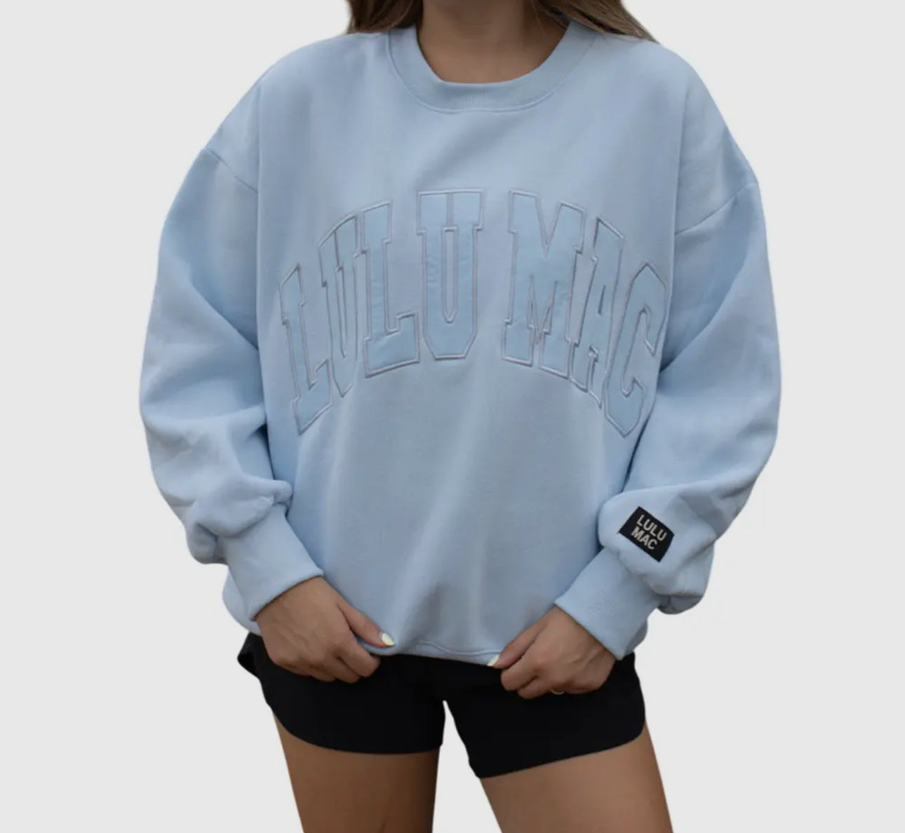 LULU MAC Sweatshirt- Light Blue