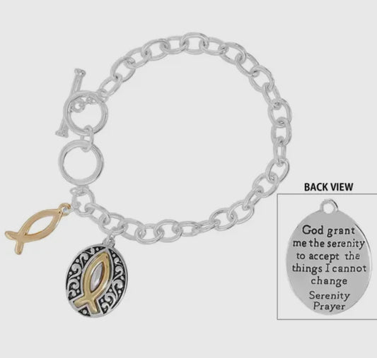 "Serenity Prayer" Charm- Bracelet