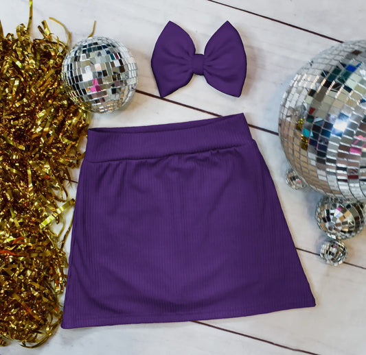 Rts Solid Color Skort