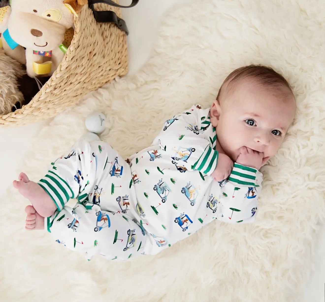 Boys Fairway Golf Romper