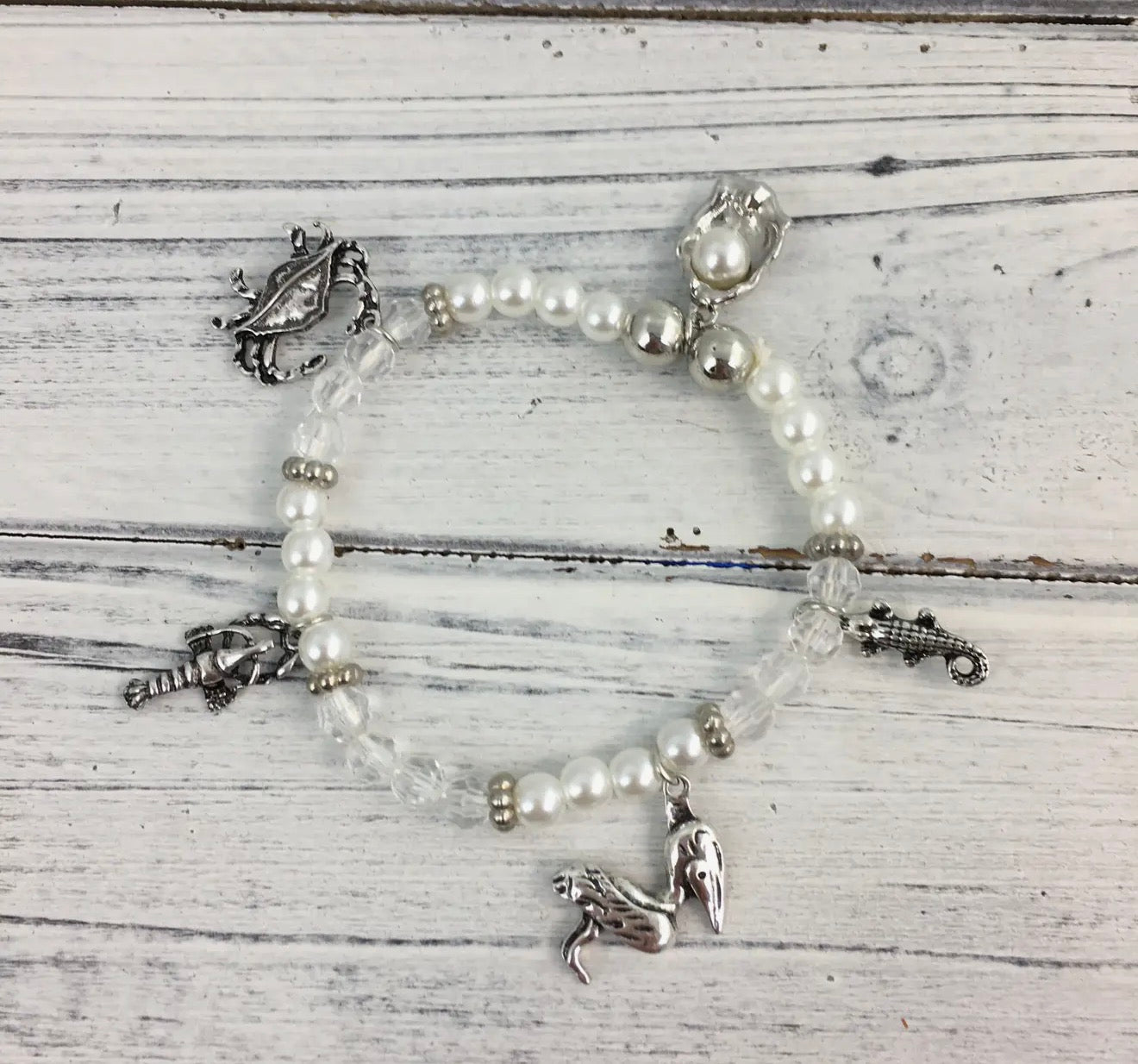 Louisiana Themed 5-charm Bracelet
