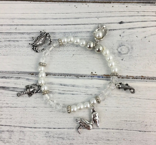 Louisiana Themed 5-charm Bracelet