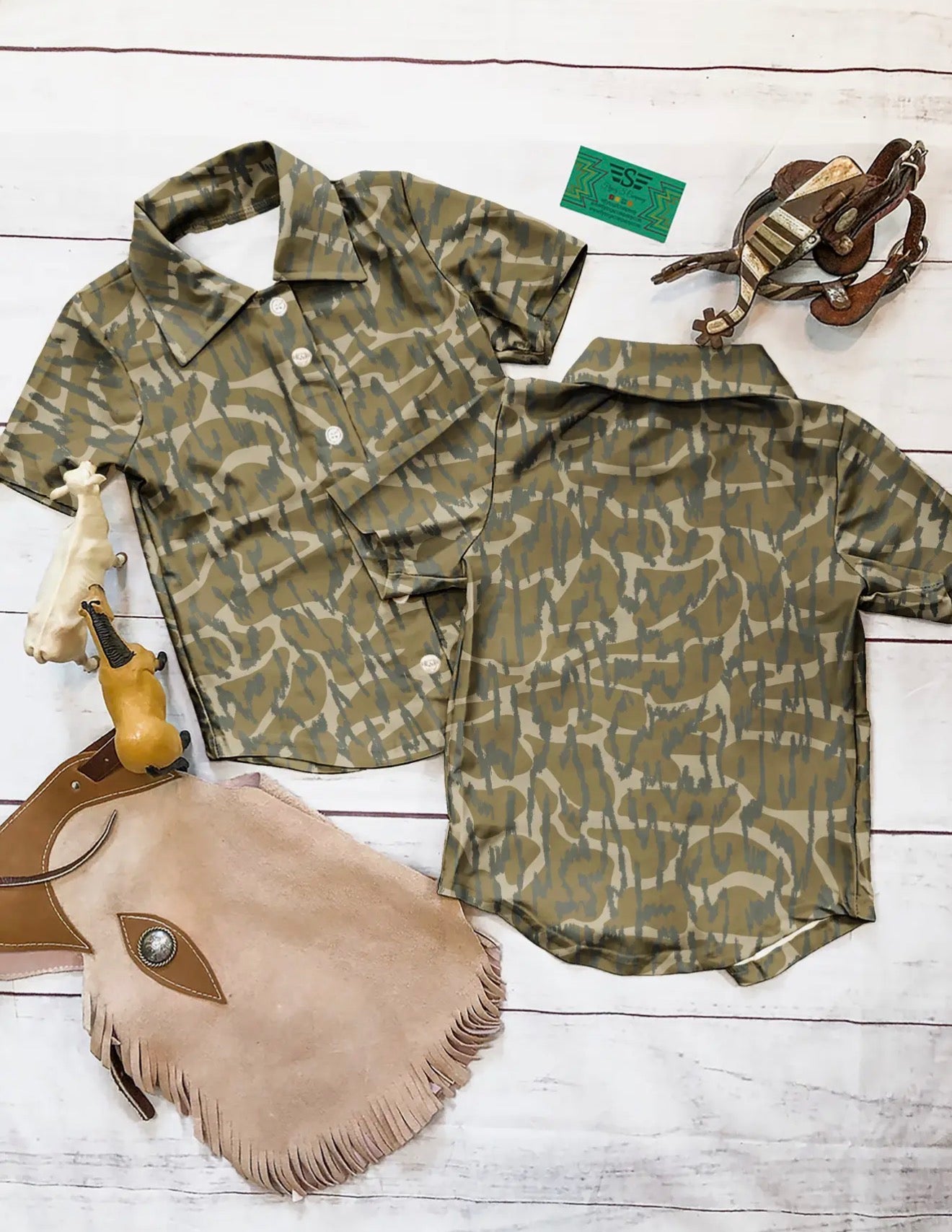 Pool To Pasture Bottomland Camo Shirt