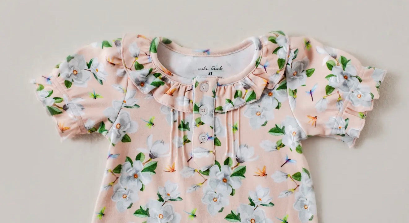 Pink Magnolia Organic Cotton Play Dress