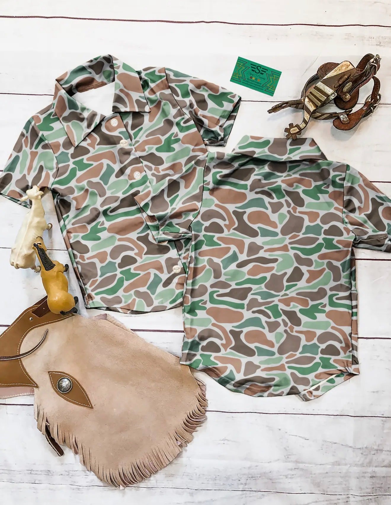 Pool To Pasture Duck Camo Shirt