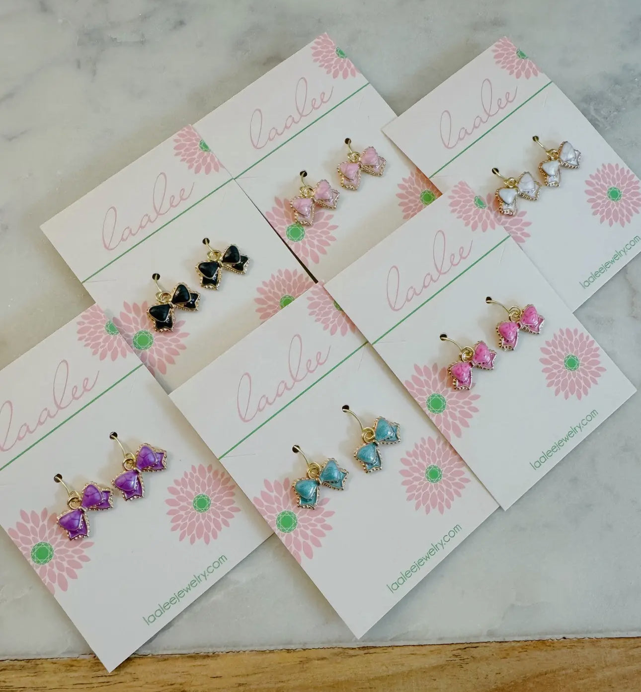 Dainty Bow Ribbon Earrings, Colorful Spring Jewelry, Easter