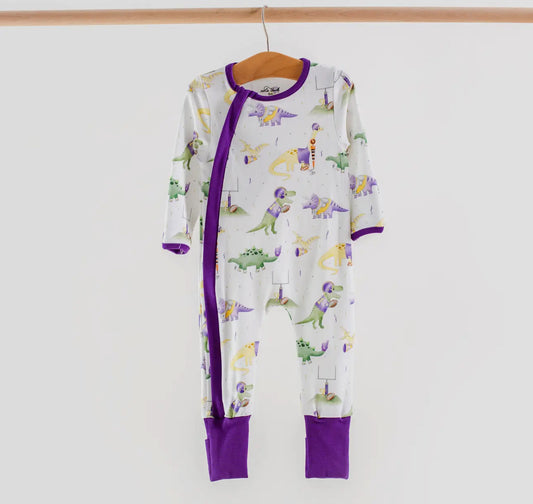 Lsu Dinos All-Stars Organic Cotton
Kids Pajamas-Zippy