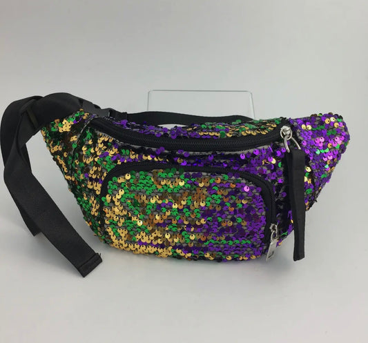 Mardi Gras Sequin Fanny Pack/Belt Bag
