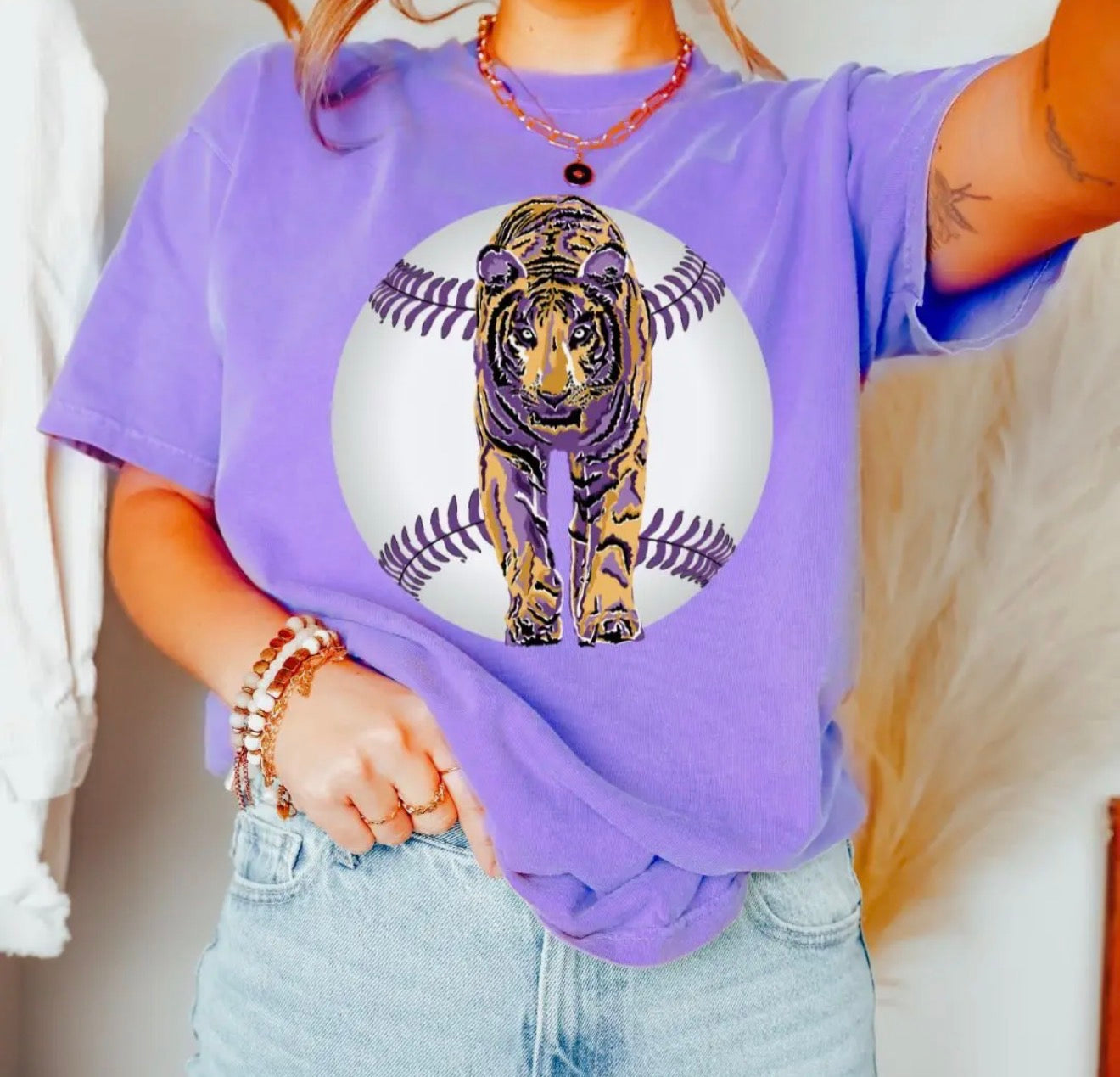 Tigers Baseball Lsu Game Day Graphic Tee