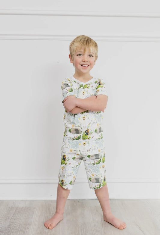 He Is Risen Pj Shorts Set Cotton