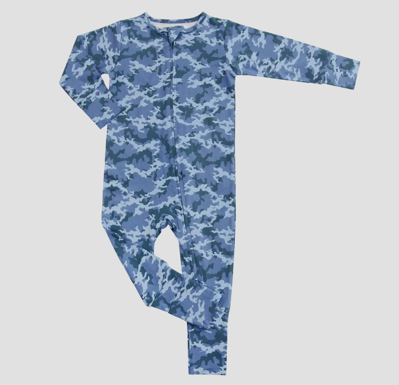 Blue Camouflage Convertible Romper