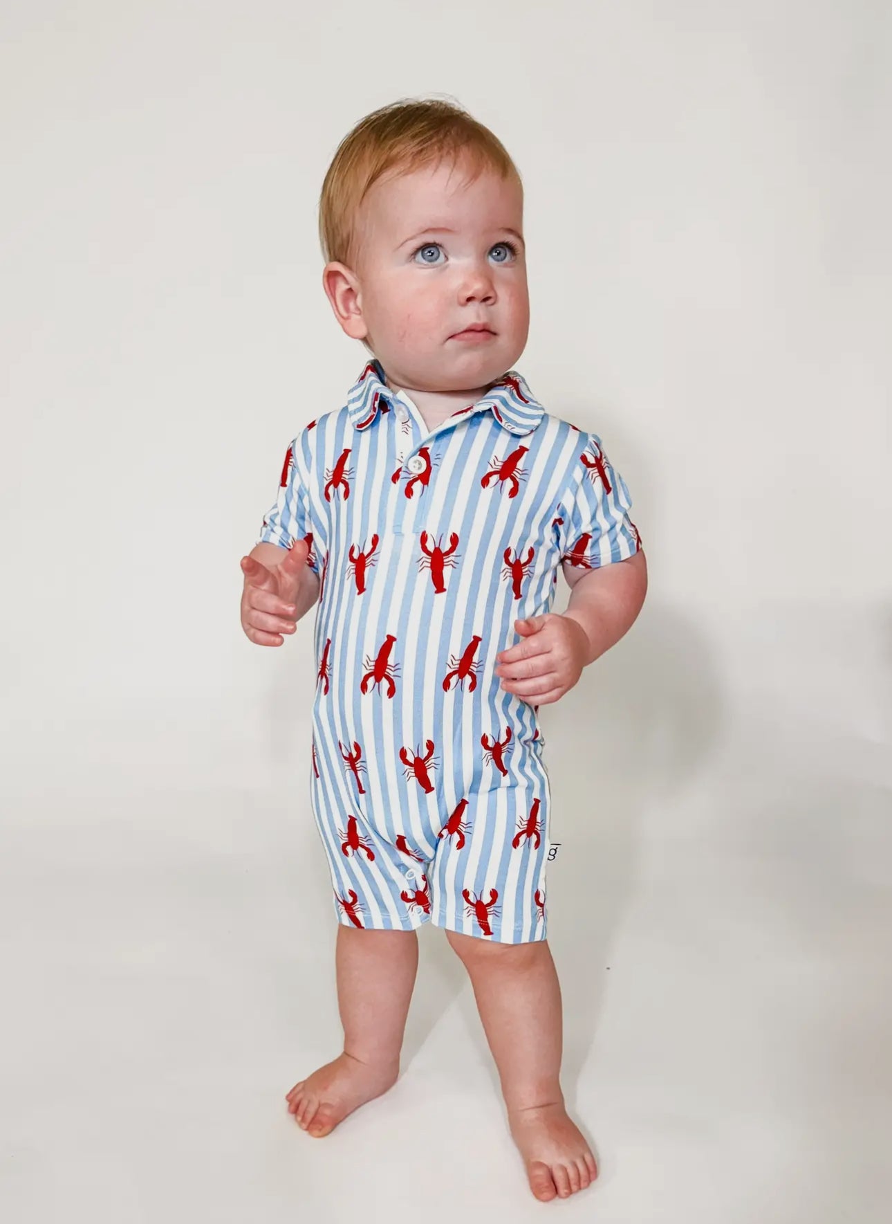 Little Pinchers Crawfish -
Polo Romper