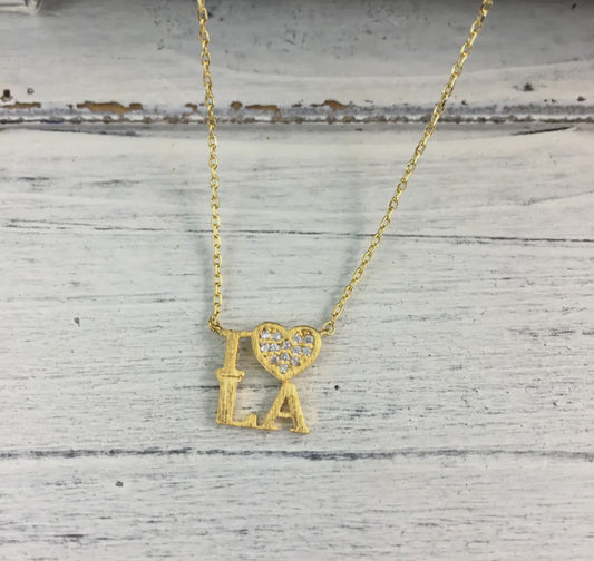 I Heart La, Louisiana Necklace