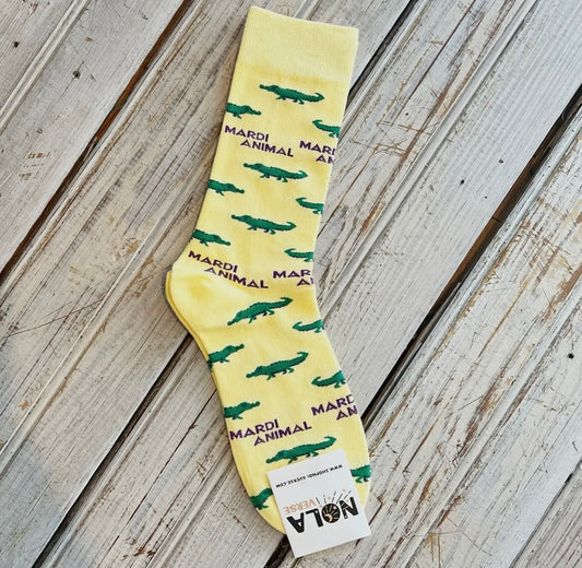 "Mardi Animal" Socks