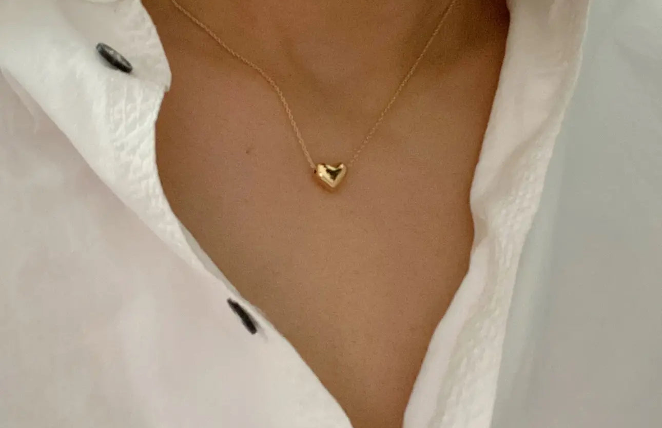 Love Bean Heart Necklace