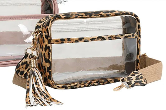 Clear Crossbody - Leopard