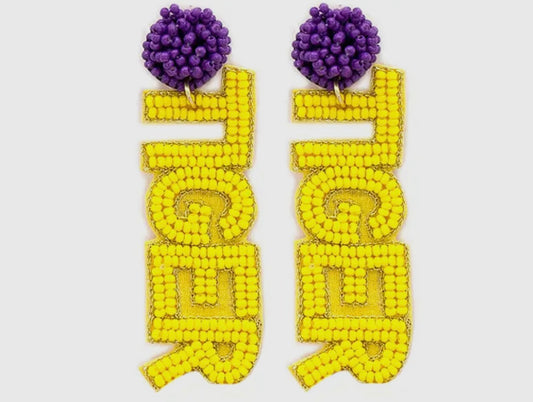 Yellow “Tiger”- Earrings