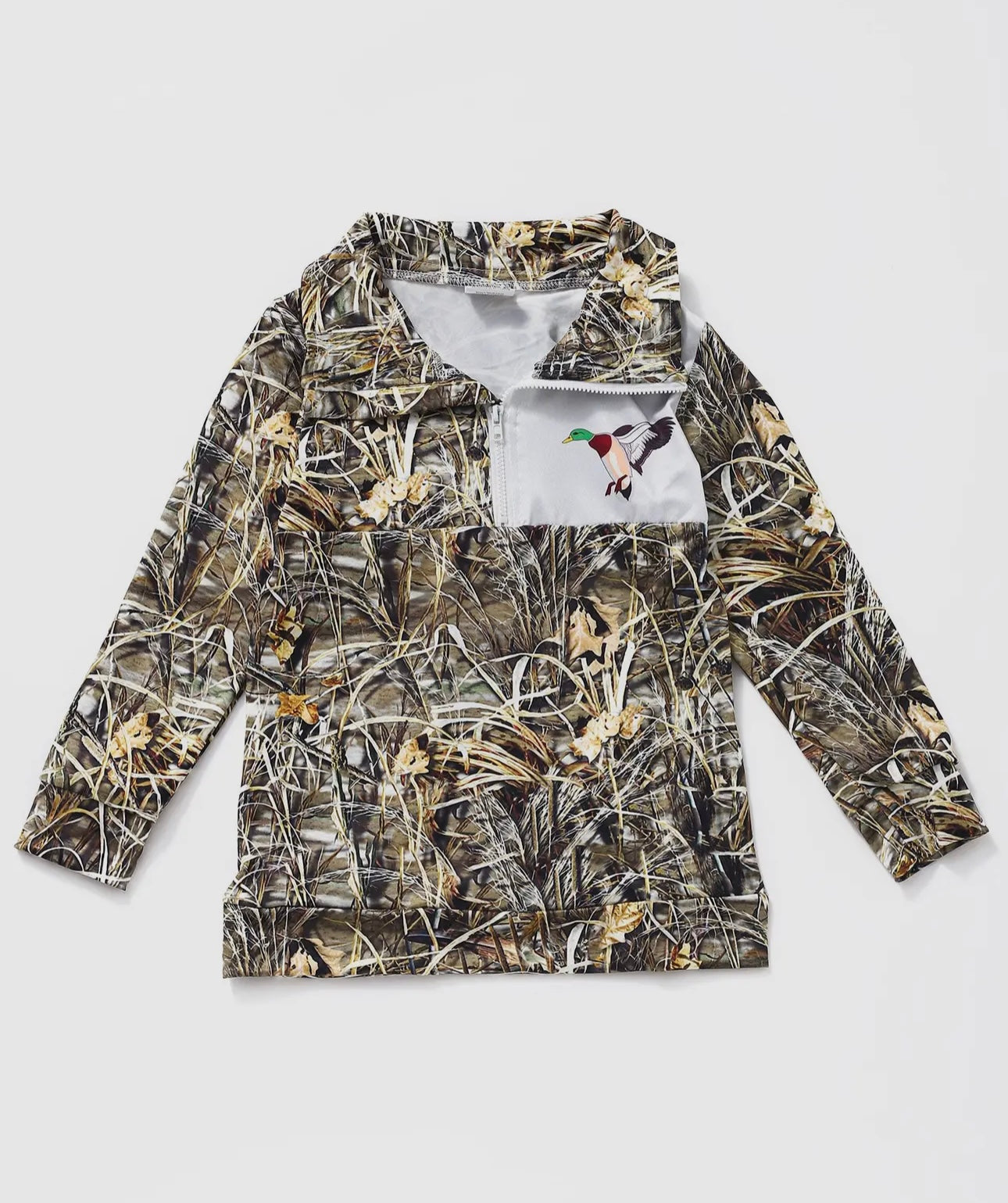 Boys “Duck” Zipper Hunting Pullover