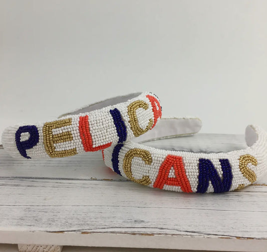 Beaded ''Pelicans''- Headband