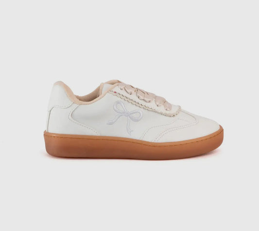Bow Satin Double Laces Women Sneakers