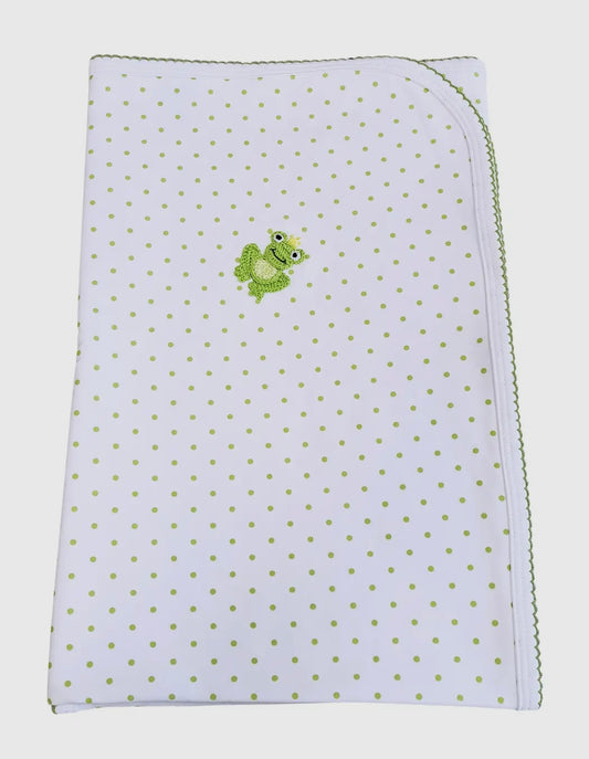 “Frog” Crochet - Unisex Baby Blanket Pima Cotton