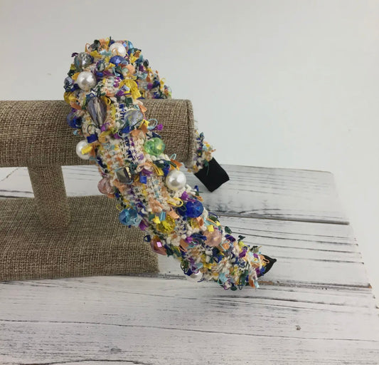 Colorful Mardi Gras “Pearl” Headband