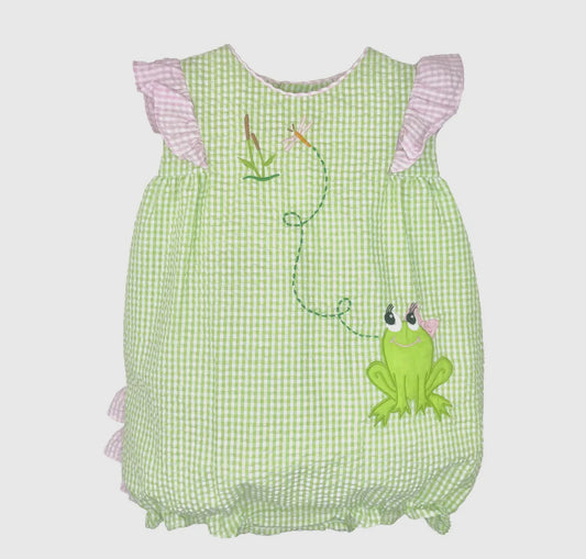 Sunbubble with Frog Applique and Embroidery