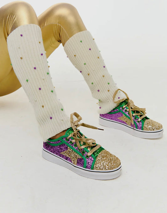 Mardi Gras Leg Warmers