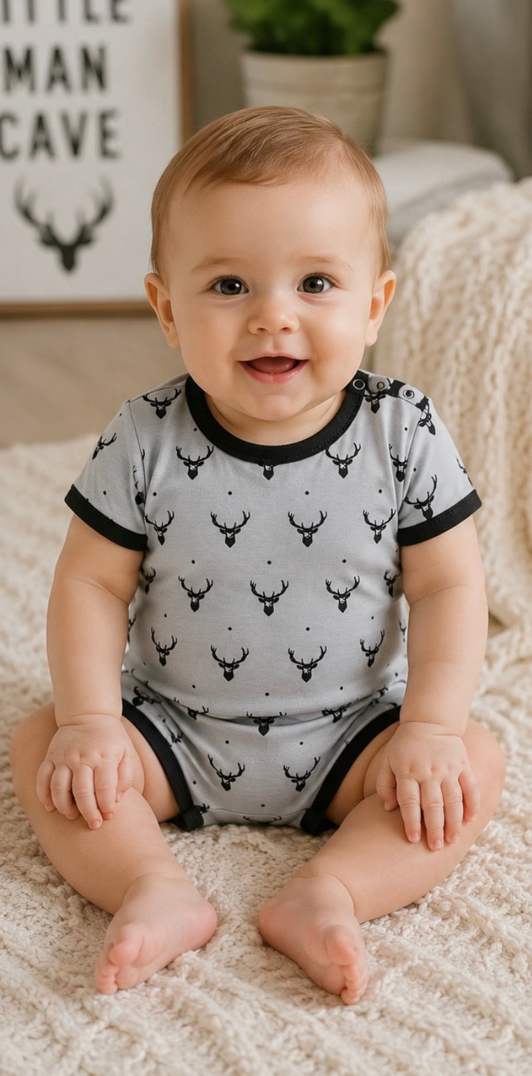Stag Boy Romper