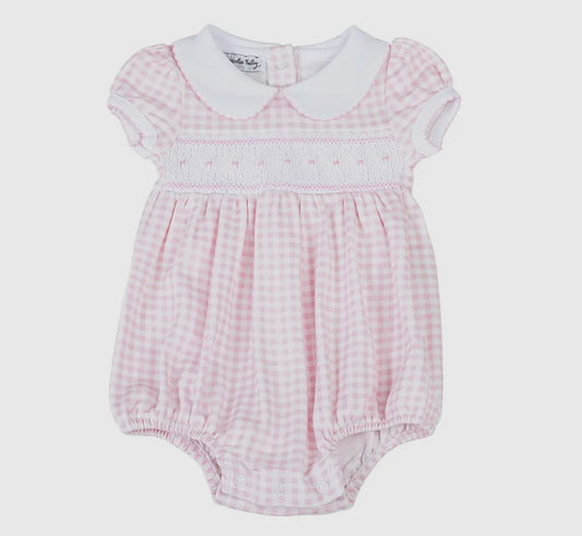 Mini Checks Smocked Collared S/S Girl
Bubble - Pink